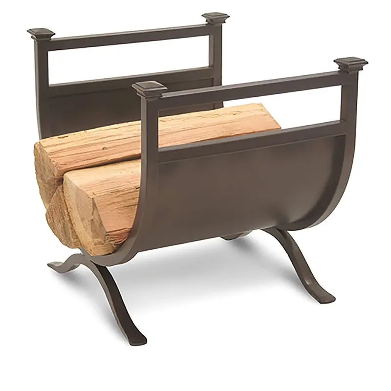 Addison Log Holder – Burnished Bronze Finish 1