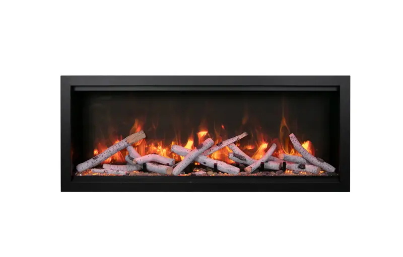 Amantii 60-Inch Bespoke Extra-Tall Linear Electric Fireplace – Built-In Ready 2