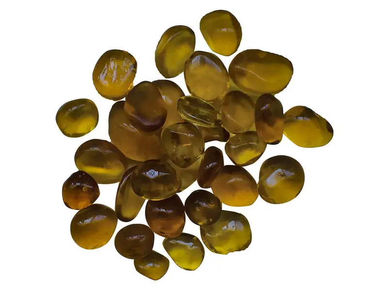 Amantii Amber Small-Bead Fire Glass – 5 Lb Bag For Custom Fireplace Styling 1