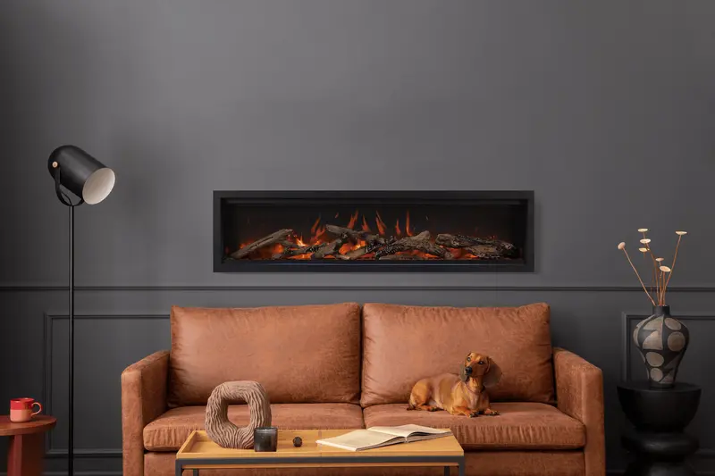 Amantii Symmetry Extra-Tall Lumina Built-In Linear Fireplace – 74-Inch 2