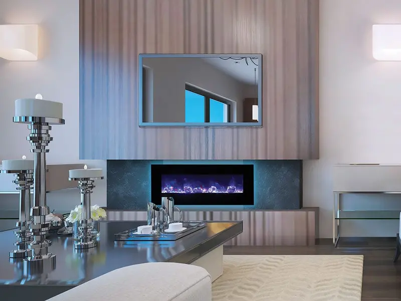 Amantii Wm-Fm 48-Inch Wall-Mount Or Built-In Electric Fireplace 1