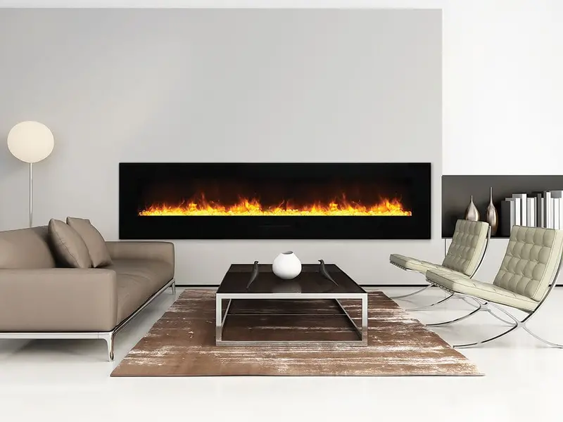 Amantii Wm-Fm Series 100-Inch Linear Electric Fireplace – Built-In Or Wall-Mount 1