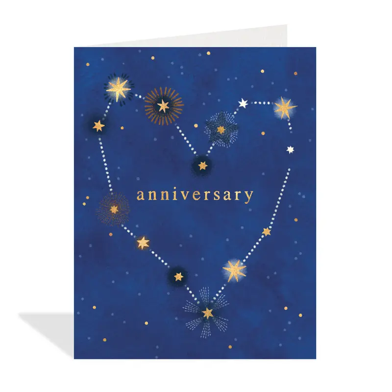 Anniversary-Themed Sky Illustration Greeting Card 1