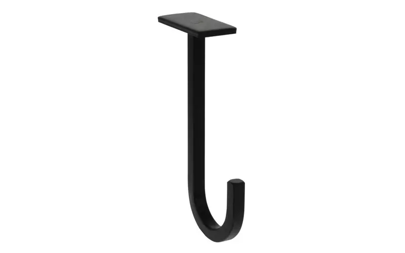 Black 5-Inch Decorative Ceiling Hook – Heavy-Duty Forged Steel 1