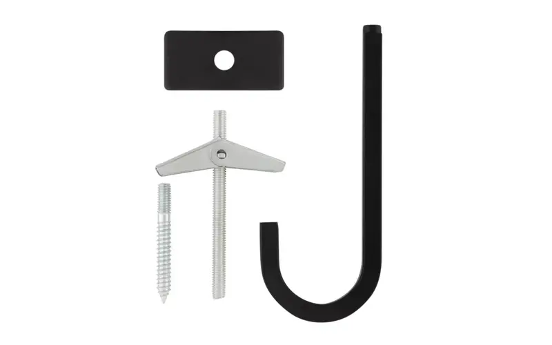 Black 5-Inch Decorative Ceiling Hook – Heavy-Duty Forged Steel 2