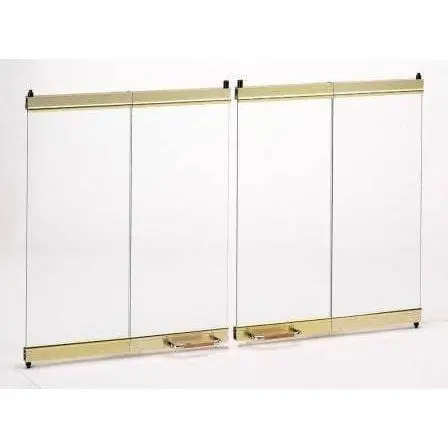 Brass-Finished Frame With Bronze-Tinted Glass Door For 36-Inch Fireplaces 1