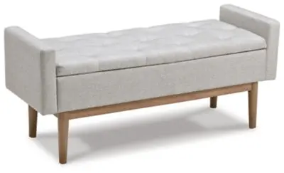Briarson Upholstered Storage Bench With Lift-Top Lid 1
