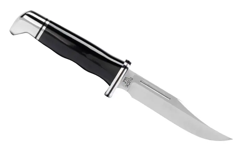 Buck Knives Brahma Fixed-Blade Knife – 117 Model With Black Polymer Handle & Sheath 1