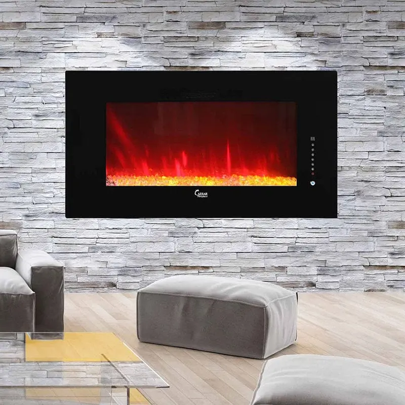 Caesar 50-Inch Wall-Mount Electric Fireplace 1