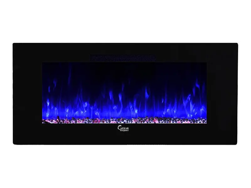 Caesar 50-Inch Wall-Mount Electric Fireplace With Dynamic Backlighting Effect 2
