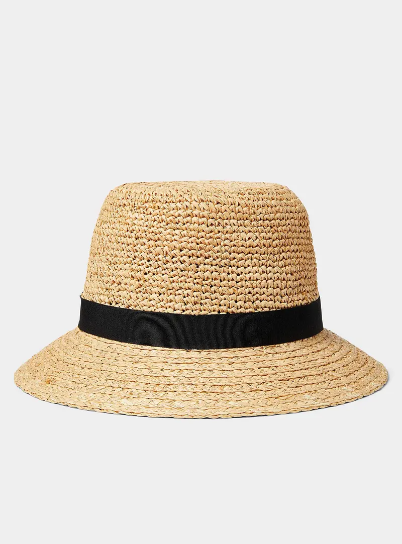 Camel Calista Raffia Crochet Cloche Hat – Canadian Hat Brand 1