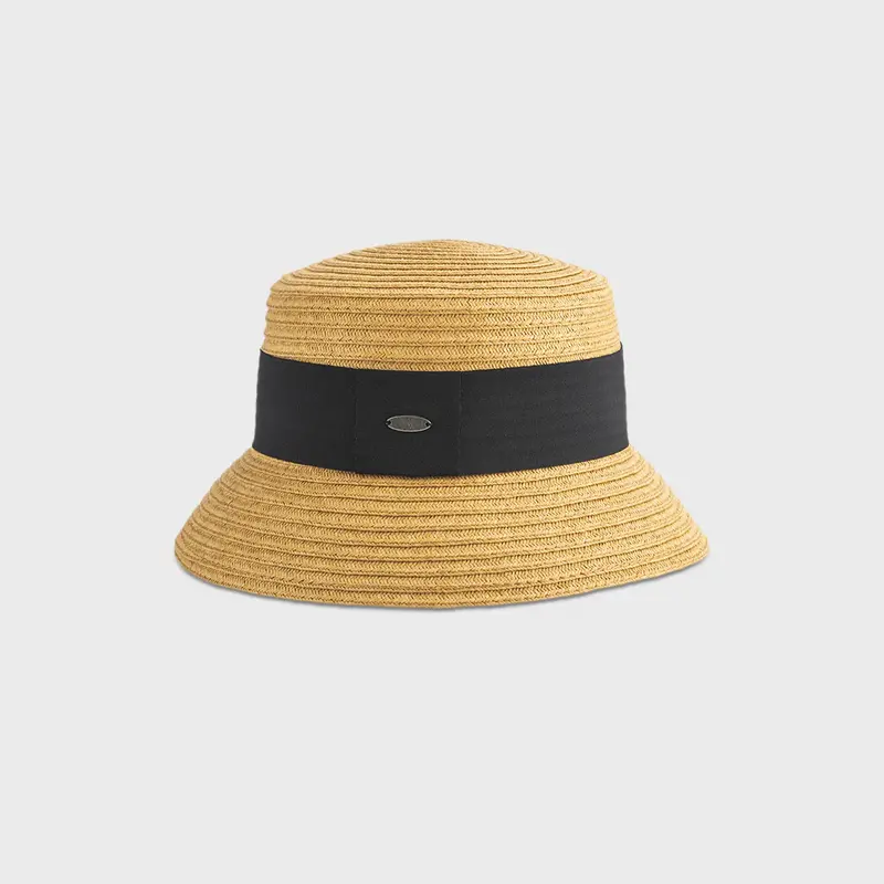 Ceane Natural Flat-Top Cloche Hat – Handcrafted Canadian Design 1