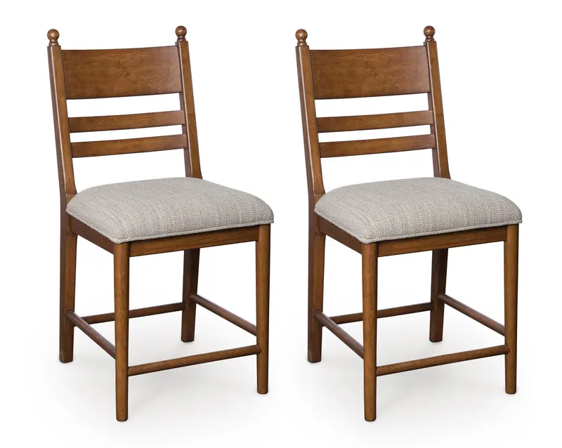 Chadworth Counter-Height Upholstered Barstools (2-Pack) 1