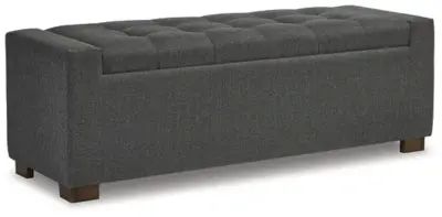 Cortwell Upholstered Storage Bench With Lift-Top Lid 1
