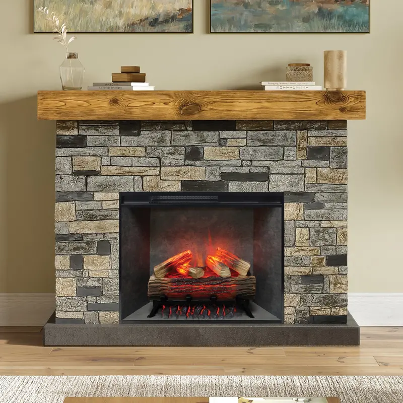 Country Living Dixson Electric Fireplace Mantel Ensemble 1