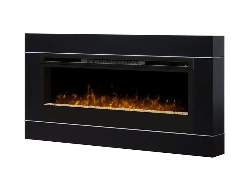 Dimplex Cohesion Black Wall-Mount Fireplace Surround With Integrated Trim 1