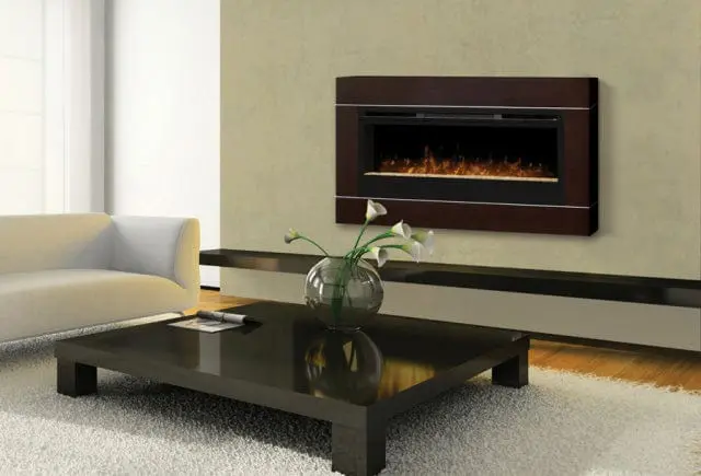 Dimplex Cohesion Burnished Walnut Fireplace Surround For Wall-Mount Units 1