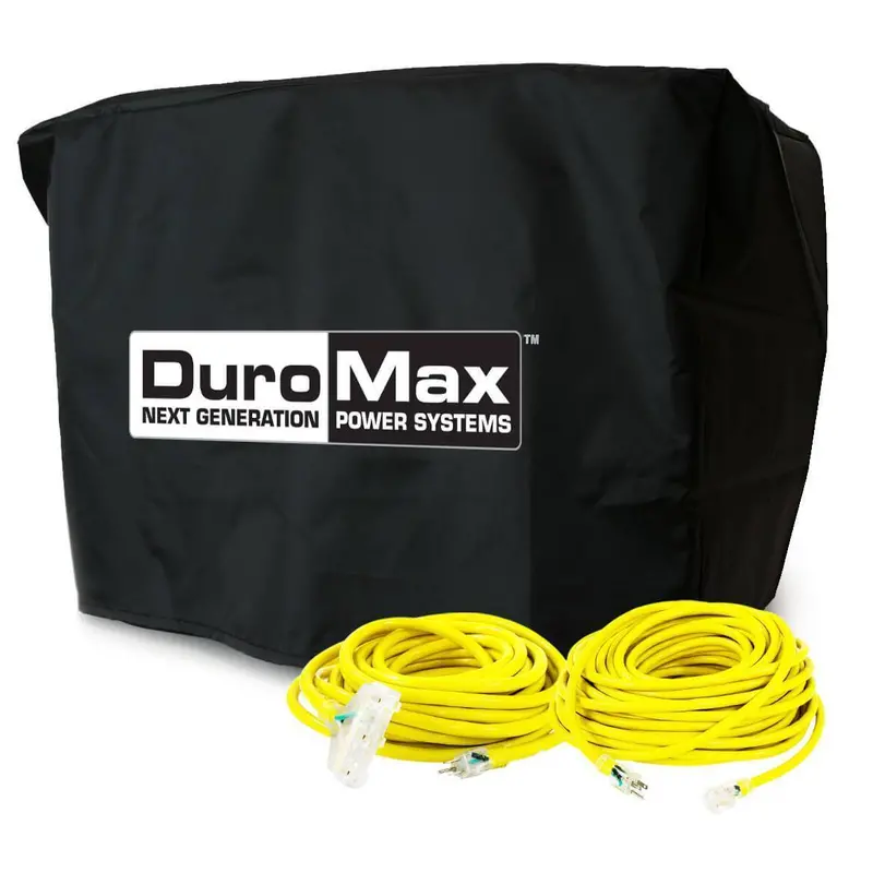 Duromax Compact Generator Starter Kit: Power Cord & Cover For Units ≤5,500W 1