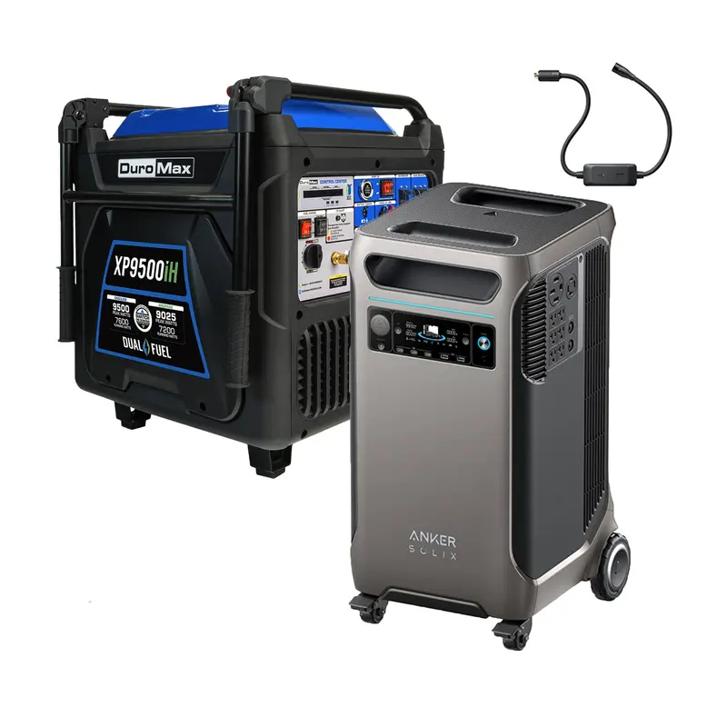 Duromax Xp9500Ih + Anker Solix F3800Plus+240V Adapter Bundle – Seamless Generator-To-Home Transfer 1