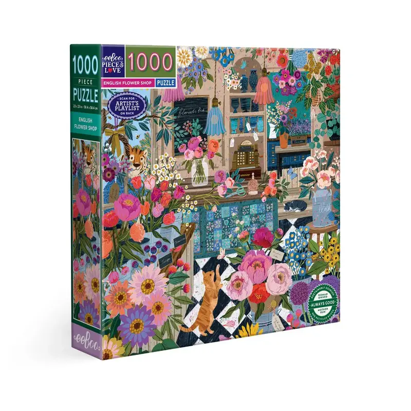 English Flower Shop Jigsaw Puzzle – 1000 Pieces 1
