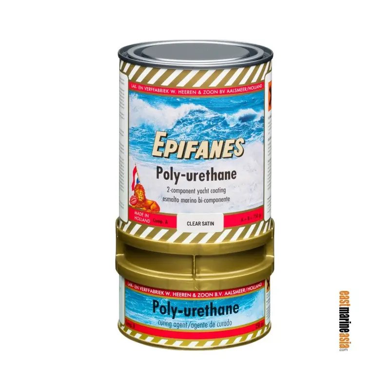 Epifanes Polyurethane Clear Satin Varnish – Matte-Finish Protective Topcoat 1