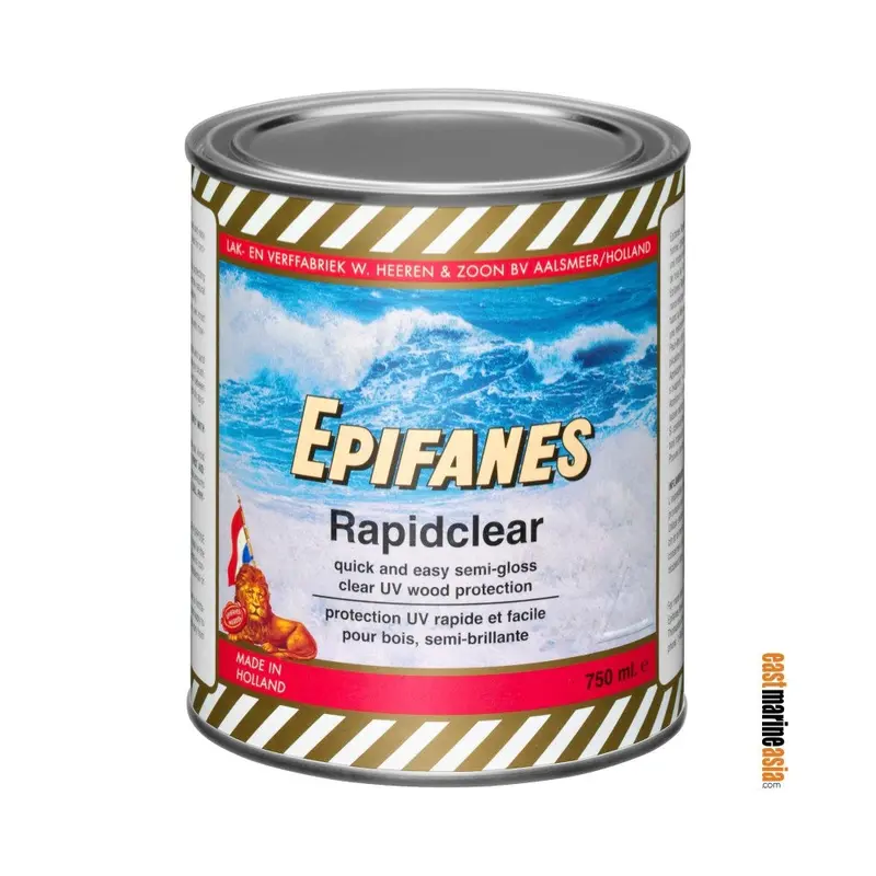 Epifanes Rapidclear Varnish – Fast-Drying Build-Up Polyurethane Varnish 1