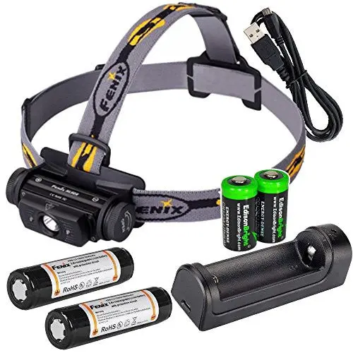 Fenix Hl60R Headlamp – 950 Lumens, Xm-L2 T6 Led, 18650 Battery, Are-X1 Charger & Cr123A Backup Kit 1