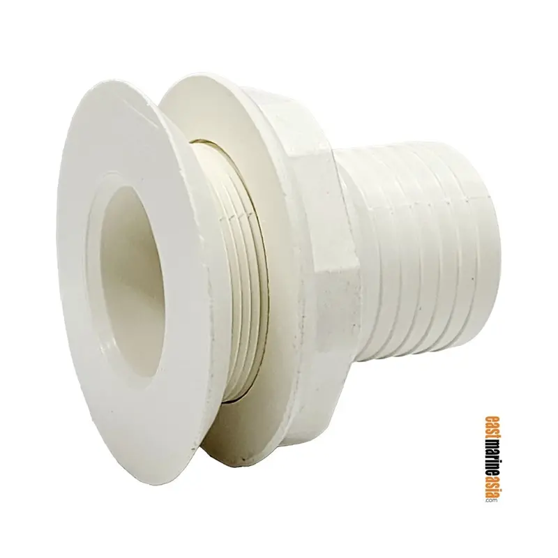Forespar 254 Series Flush-Head Hose Tailpipe Thru-Hull Connector – Nps Thread 1