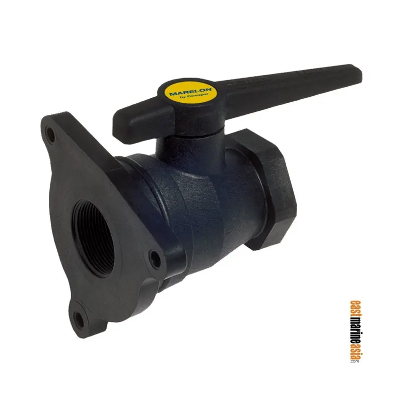 Forespar Marelon 849 Flange-Mount Ball Valve – Nps Fitting 1