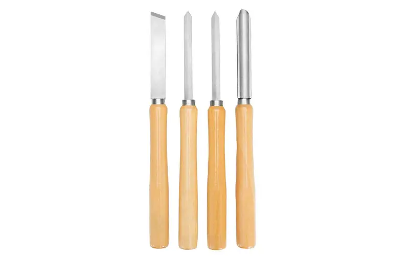 Greatneck 4-Piece Hardwood Turning Tool Set For Woodworkers 2