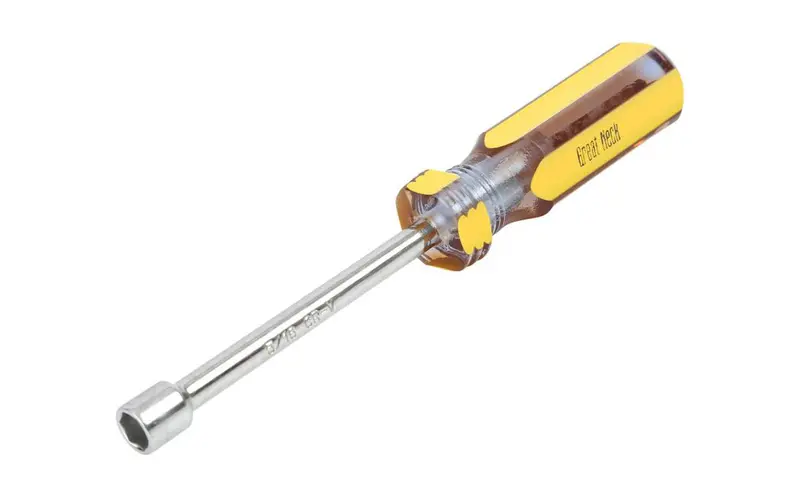 Greatneck 5/16-Inch × 4-Inch Nut Driver – Ergonomic Handle, Chrome-Plated Shaft 1