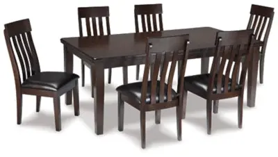 Haddigan 7-Piece Dining Collection: Table + 6 Chairs 1