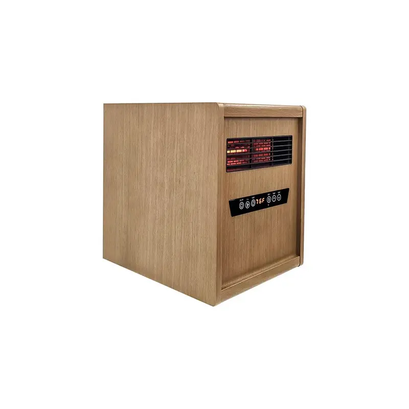 Light Oak Infrared Heater – Modern Ember Compact Heating Solution 2