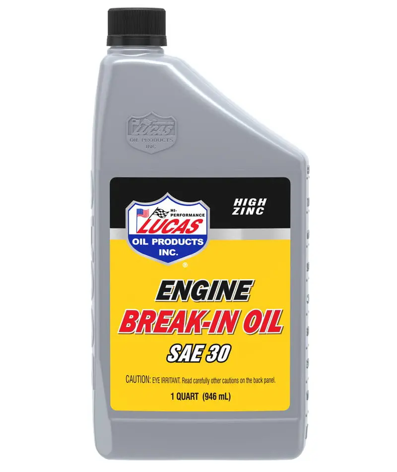 Lucas Oil 10630 Break-In Motor Oil – 1 Quart Sae 30 For Optimal New Engine Conditioning 1
