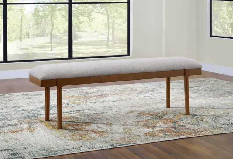 Lyncott Upholstered Large Dining Bench For Modern Homes 2