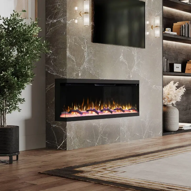 Modern Ember Aerus Skyline 60-Inch Multi-Sided Smart Electric Fireplace 2