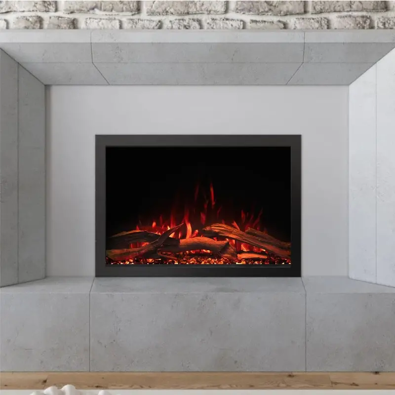 Modern Ember Highmark 30-Inch Traditional Built-In Electric Fireplace 1