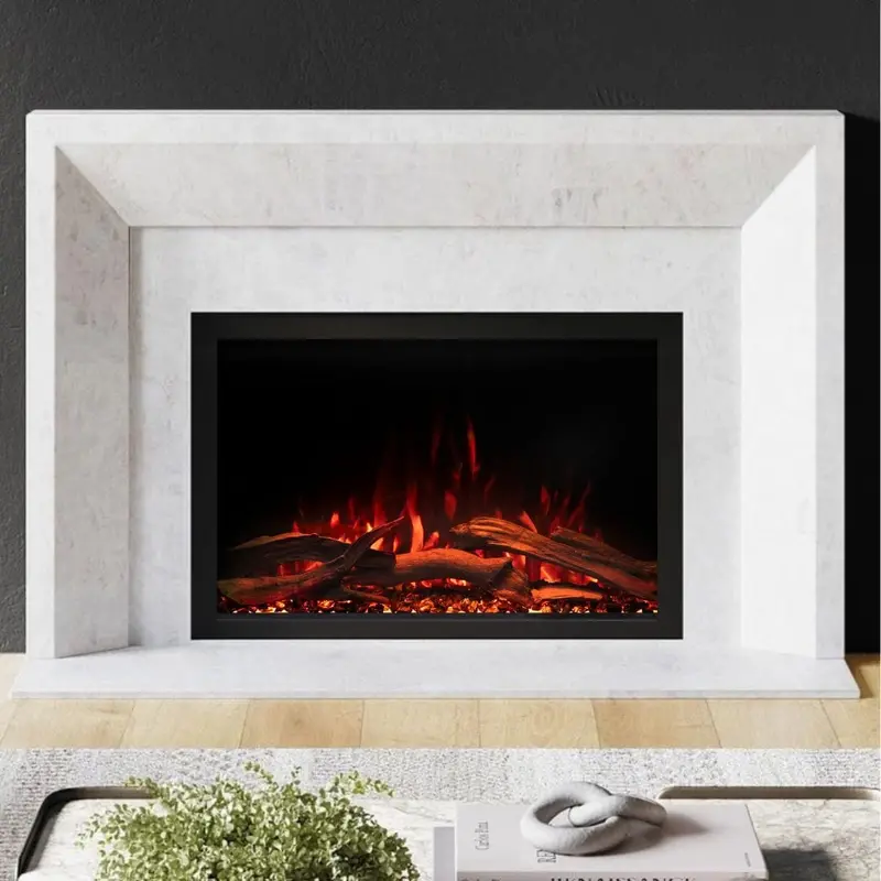 Modern Ember Highmark 33-Inch Traditional Built-In Electric Fireplace 1