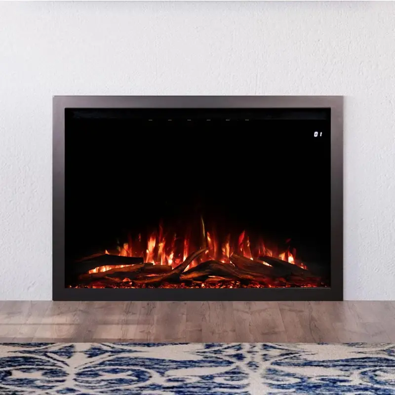 Modern Ember Highmark 44-Inch Traditional Built-In Electric Fireplace 1