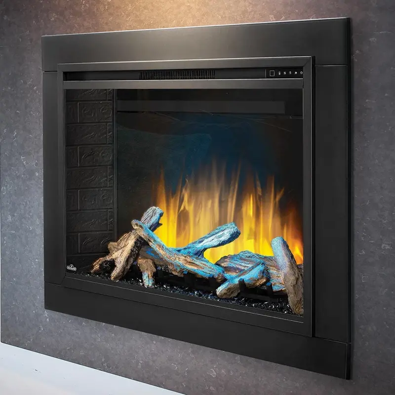 Napoleon Element 42-Inch Built-In Electric Fireplace With Integrated Trim Kit 1
