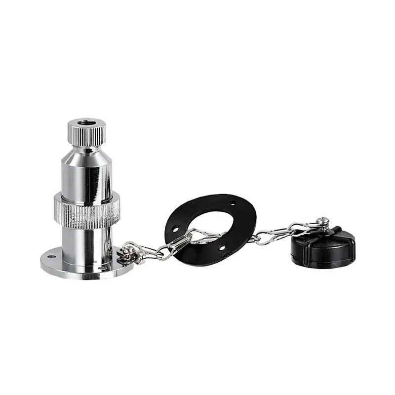 Osculati Chromed Brass Watertight Deck Plug With Gasket Seal 1
