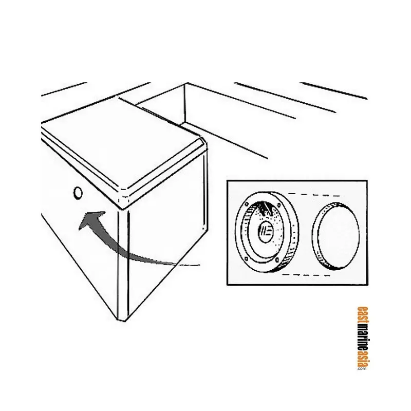 Osculati Fire Port – Stainless Steel Deck-Mounted Access Hatch 2