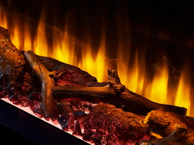 Simplifire Shadowglo Alpine Timber Log Set – Hd Electric Fireplace Accent 1