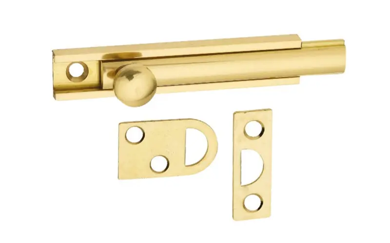 Solid Brass Surface-Mount Bolt – Heavy-Duty Door Security Hardware 2