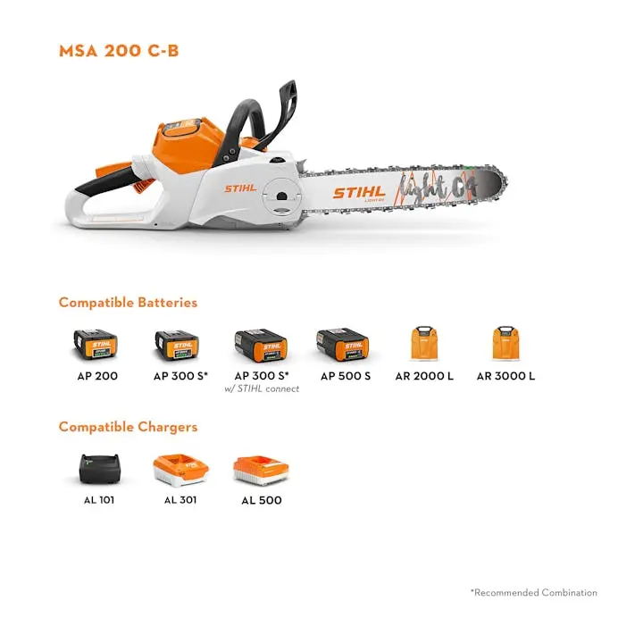 Stihl Msa 200 C-B Compact Cordless Chainsaw 1