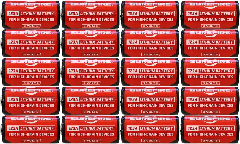Surefire Sf12-Bb Cr123A Lithium Batteries — 20-Pack, 3-Volt Primary Cells 1