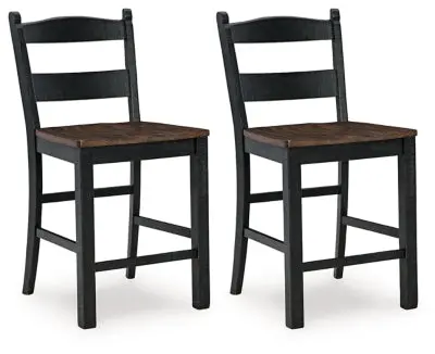 Valebeck Two-Piece Counter-Height Stool Set 1