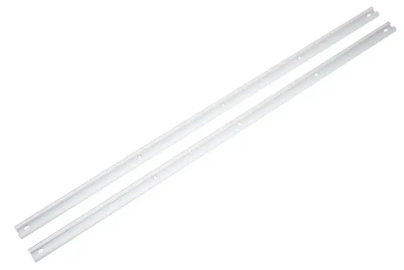 Decked At4 Track System – 58-Inch Aluminum Tracks (6063-T5 Alloy), Pair, Silver Finish 1