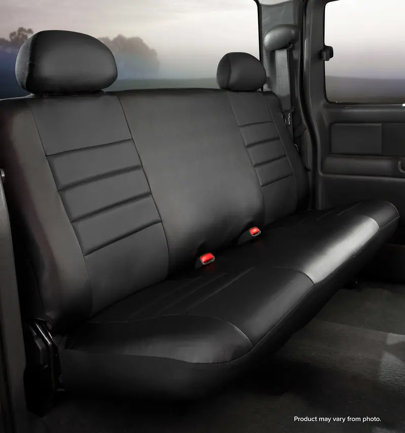 Fia Sl60 Series Black/Red Leatherlite Rear Seat Covers – Sl62-95 Fit 1